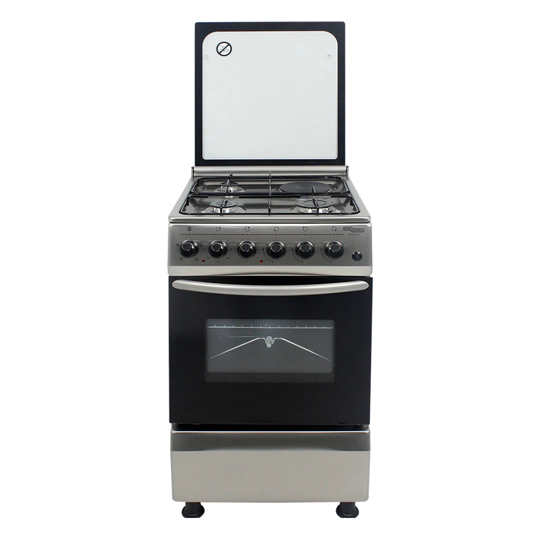 Super General Freestanding 4 Burner Gas Cooker & Electric Oven
